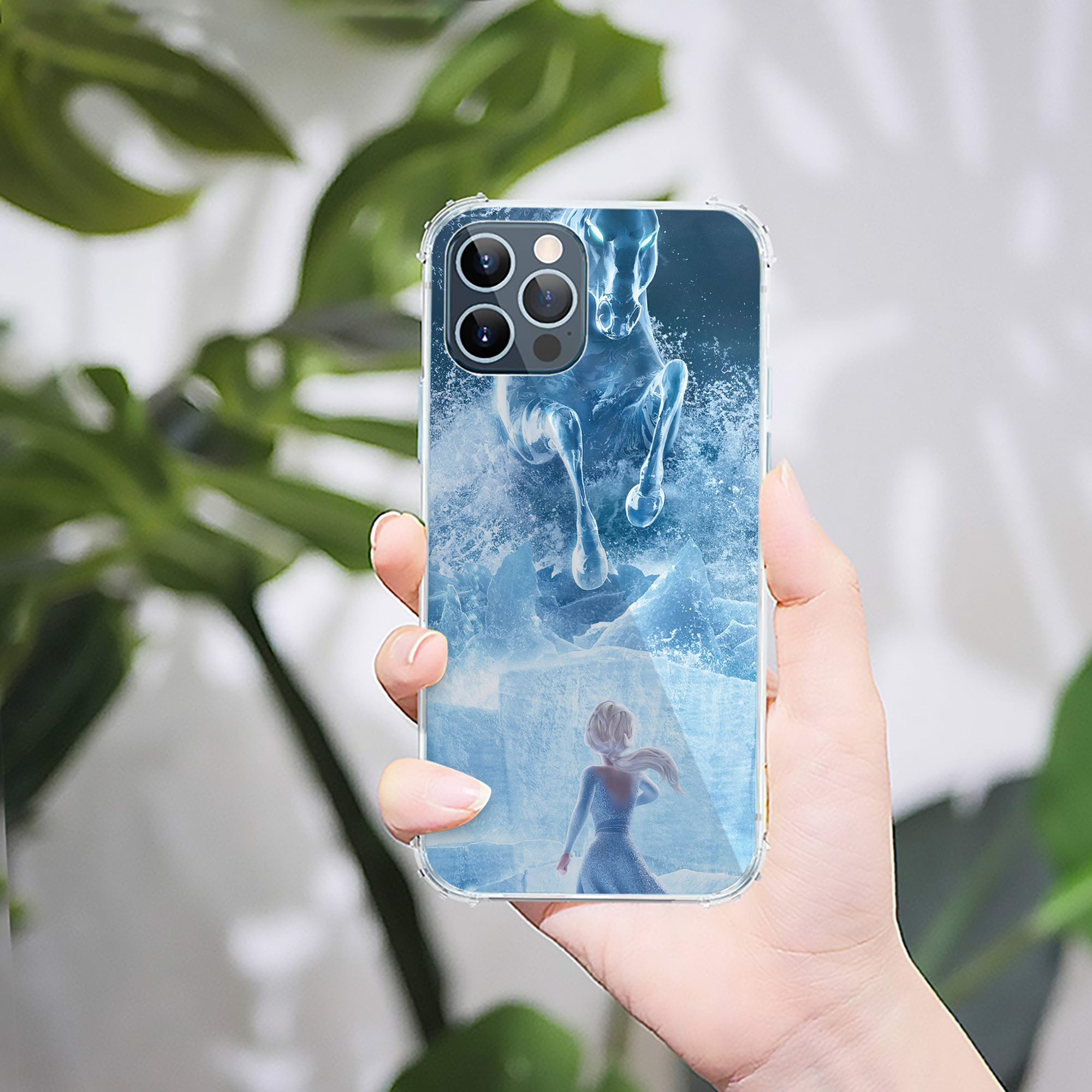 （画像用） アナと雪の女王 アンナ エルサ Frozen Anna Elsa 【iPhone 12シリーズ対応】透明スマホケース（クリアソフトケース）